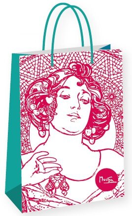 Dárková taška Alfons Mucha - Ruby, Fresh Collection, velká - neuveden