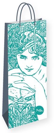 Alfons Mucha - Emerald/dárková taška na lahev - neuveden
