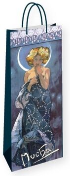 Dárková taška na lahev Alfons Mucha – The Moon - neuveden