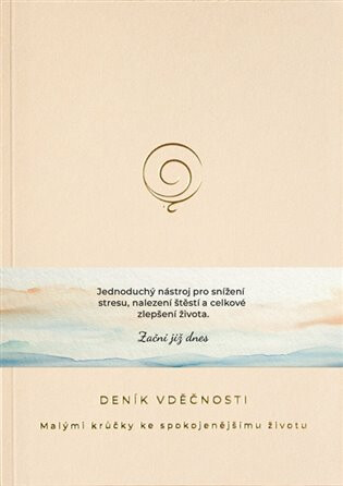 Deník vděčnosti - Malými krůčky, ke spokojenějšímu životu (béžový) - Nilsson Johan