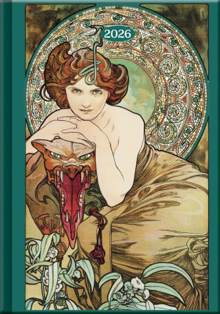 Denní diář 2026 - Art Mucha (A5) - neuveden