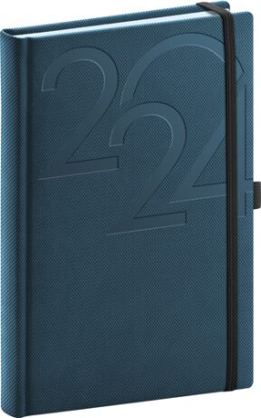Diář 2024: Ajax - modrý, denní, 15 × 21 cm - neuveden
