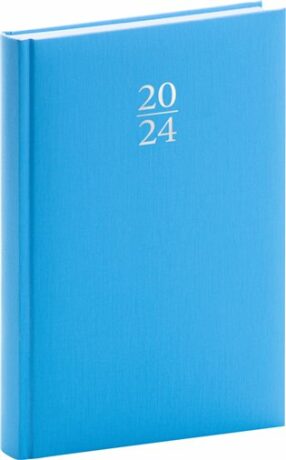 Diář 2024: Capys - modrý, denní, 15 × 21 cm - neuveden