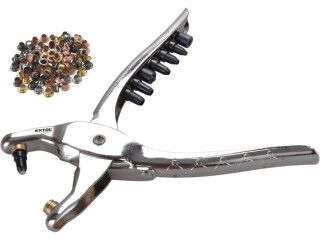 EXTOL kleště děrovací-drukovací sada se 100ks oček - 