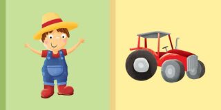 Detská knižka Farmár Traktor - neuveden
