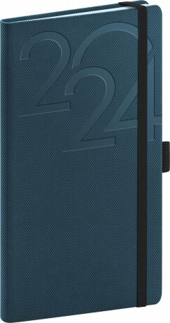 Diář 2024: Ajax - modrý, kapesní, 9 × 15,5 cm - neuveden