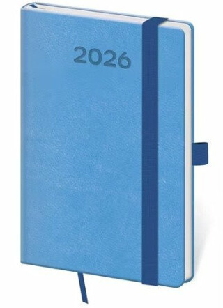 Diář 2026 týdenní kapesní Print Pop - světle modrá - neuveden