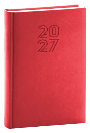 Denní diář Aprint 2027, červený - 