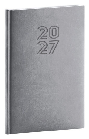 Týdenní diář Aprint 2027, šedý - 