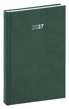 NOTIQUE Denní diář Balakon 2027, zelený, 15 x 21 cm - 