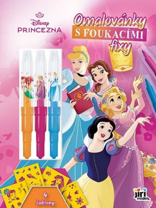 Omalovánky s foukacími fixy Disney Princezny - -