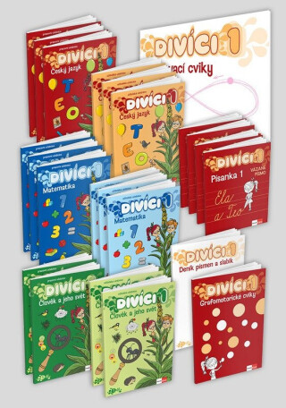 Divíci 1 - rozšířený učitelský balíček - Český jazyk + Matematika + Člověk a jeho svět - Neuveden