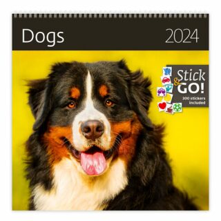 Dogs - nástěnný kalendář 2024 - neuveden
