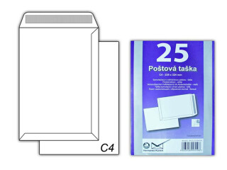 Dopisní obálka C4 T-C4/90SK/P/25 samolepící - 