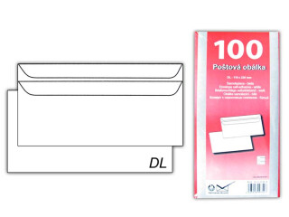 Dopisní obálka DL K-DL/80SX/P/100 samolepící - 