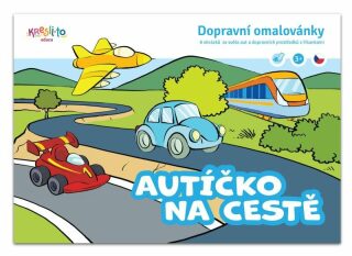 Autíčko na cestě - Dopravní omalovánky - Filip Škoda