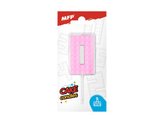 Dortová svíčka MFP blok č. 0 růžová - 