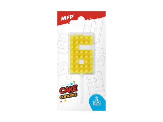 Dortová svíčka MFP blok č. 6 žlutá - 