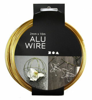 Drát zlatý 2mm délka 10m - 