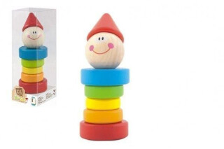 Dřevěná figurka Šašek / Wooden Toys (poškozené) - neuveden