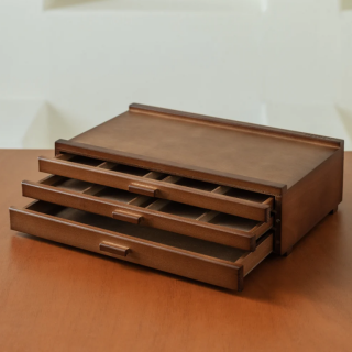 Dřevěná kazeta se 3 šuplíky Meeden premium - 