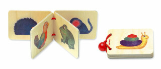 Dřevěná knížka - zvířata - neuveden
