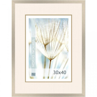 Dřevěný rám Quadro stříbrný – 30x40cm - 