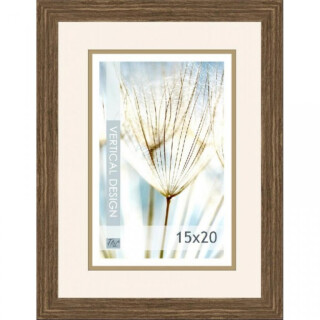 Dřevěný rám Quadro světle hnědý – 15x20cm - 