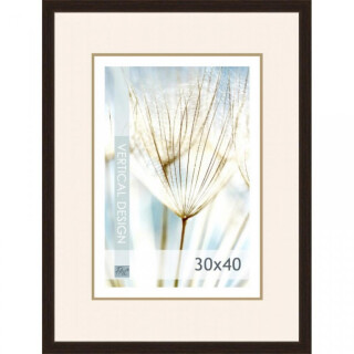 Dřevěný rám Quadro tmavě hnědý – 30x40cm - 