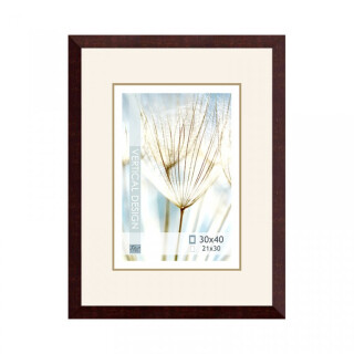 Dřevěný rám tmavě hnědý Avon – 30x40cm - 