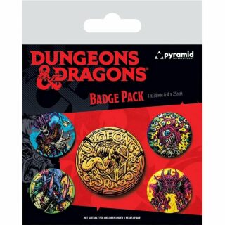 Dungeons and Dragons - set odznaků - neuveden