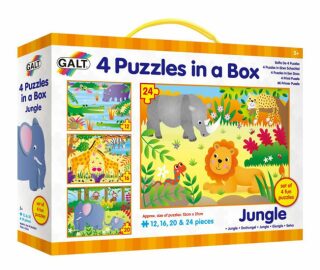 Džungle - 4 puzzle v krabici - neuveden