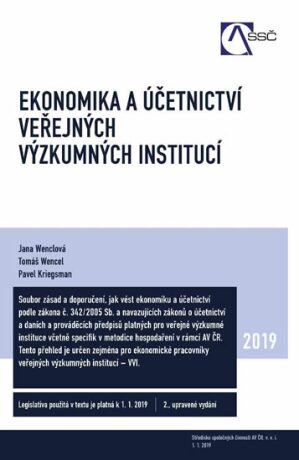 Ekonomika a účetnictví veřejných výzkumných institucí - Pavel Kriegsman,Tomáš Wencel,Jana Wenclová