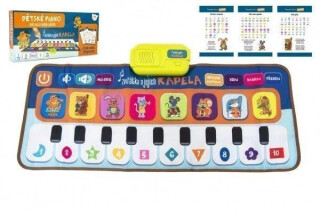 Elektronická hrací podložka pianko Zvířátka a jejich kapela 80 x 37 cm, na baterie (poškozené) - neuveden