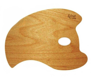 Ergonomická lakovaná dřevěná paleta 30x40cm Rosa - 