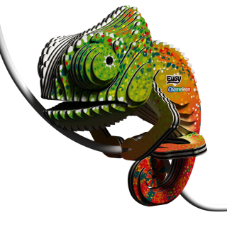 EUGY Chameleon 3D kartonová skládačka - 