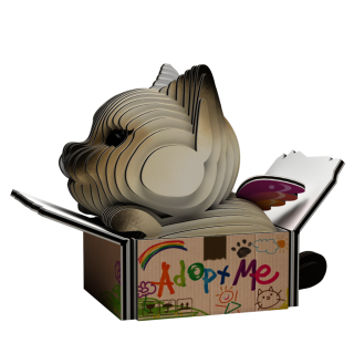 Kočka Mocha 3D kartonová skládačka - 