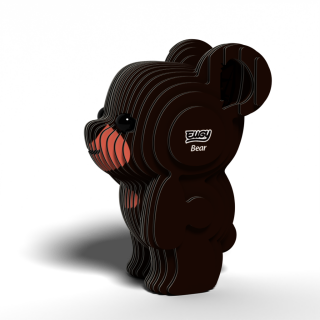 EUGY Medvěd grizzly 3D kartonová skládačka - 