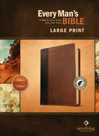 Every Man's Bible NLT, Large Print, Tutone - Tyndale