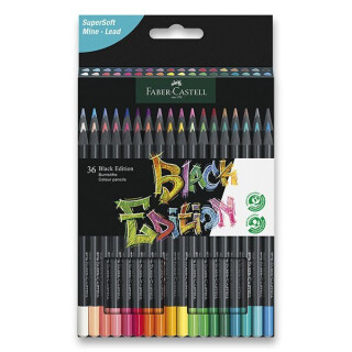 Faber - Castell Pastelky trojhranné Black Edition 36 ks (poškozené) - neuveden