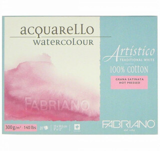 Fabriano Artistico Hot pressed 23x30,5cm 300g blok pro akvarel - 