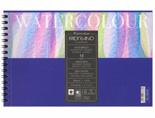 Fabriano Watercolour 300g 32x41cm cold pressed, blok pro akvarel - 