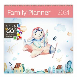 Family Planner - nástěnný kalendář 2024 - neuveden