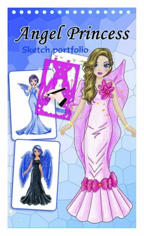 Fashion Girl kreativní skicák - Andělská princezna - neuveden