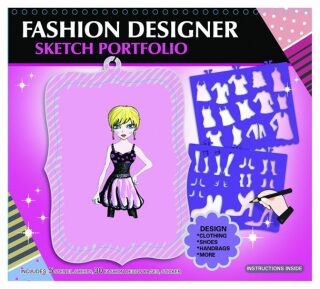 Fashion Girl kreativní skicák - Módní návrhářka (růžová) - neuveden