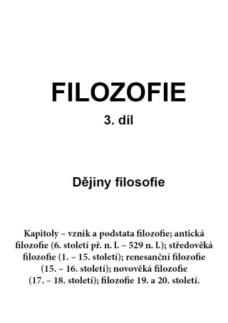 FILOZOFIE 3. díl - Jan Volf