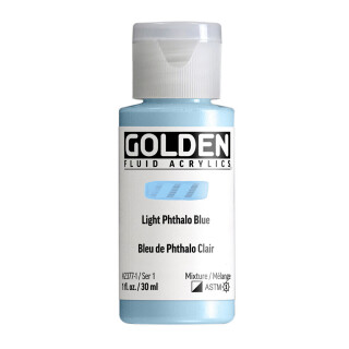 Akryl Golden Fluid 30ml – 2377 Light Phthalo Blue - 