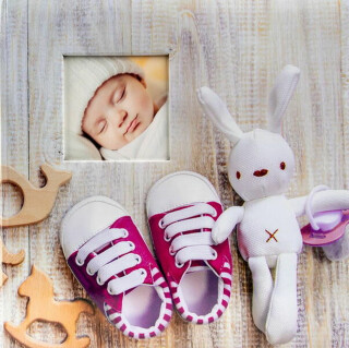 Dětské fotoalbum pro 500 foto 10x15 cm Bunny růžové - 