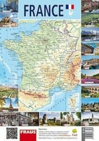 France - Nástěnná mapa - neuveden
