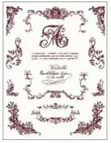 Gelová razítka - Písmeno 